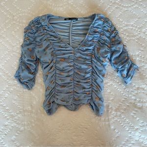Zara Floral Top Small